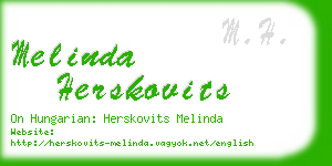 melinda herskovits business card